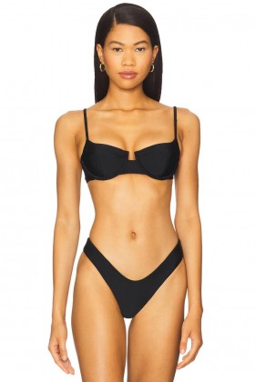  Maillots de bain et paréos pour femmes | Lovers + Friends Check Me Out Top noir