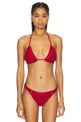  Maillots de bain et paréos pour femmes | Haut rouge Lovers + Friends Come To Me