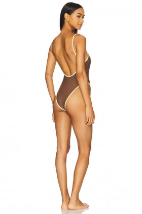  Maillots de bain et paréos pour femmes | Lovers + Friends Kenzia Une pièce marron et jaune