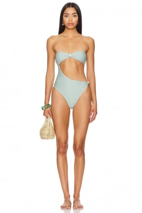  Maillots de bain et paréos femme | Lovers + Friends Marissa Une pièce Bleu clair