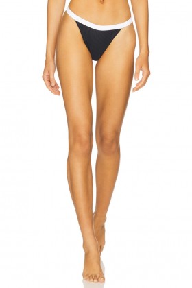  Maillots de bain et paréos pour femmes | Lovers + Friends Nylah Bas de maillot de bain Noir et Blanc