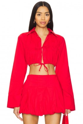  Hauts pour femmes | Haut rouge Valerie de Lovers + Friends