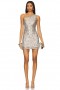  Damenkleider | Lovers + Friends Pailletten-Minikleid Disco Silber