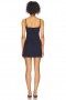  Damenkleider | Lovers + Friends Erin Minikleid, marineblau mit Nadelstreifen