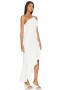  Damenkleider | Lovers + Friends Imani Asymmetrisches Kleid Opalweiß