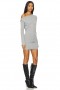  Damenkleider | Lovers + Friends Kehlani Mini-Strickkleid, meliertes Grau
