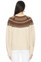 Damenpullover & Strickwaren | Lovers + Friends Andrea Fairisle Pullover Beige & Braun Mehrfarbig
