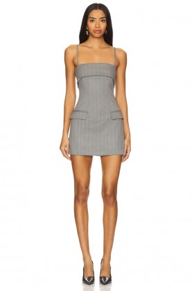  Damenkleider | Lovers + Friends Erin Minikleid, grau gestreift