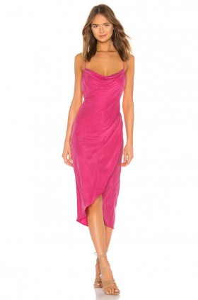  Damenkleider | Lovers + Friends Noah Wickelkleid Pink