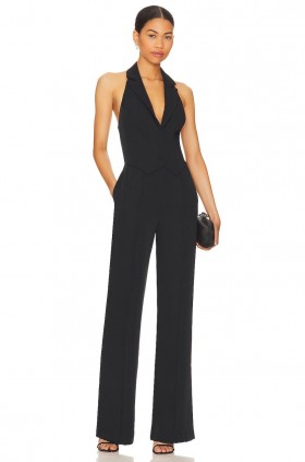 Damen-Jumpsuit | Lovers + Friends Elena Jumpsuit Schwarz