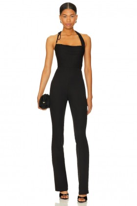  Damen-Jumpsuit | Lovers + Friends Esme Jumpsuit Schwarz