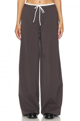  Damenhose | Lovers + Friends Ashley Hose, grau gestreift