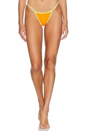  Damen-Badeanzüge & Strandkleider | Lovers + Friends Good Intentions Bikinihose in Orange & Neongelb