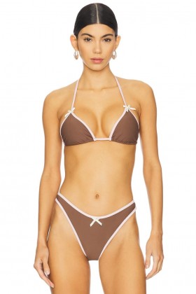  Damen-Bademode & Strandkleider | Lovers + Friends Harriet Top Braun & Rosa