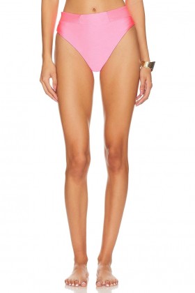  Damen-Badeanzüge & Strandkleider | Lovers + Friends Karina High Waist Bikinihose in Bonbonrosa