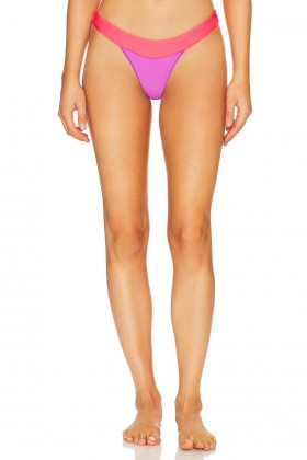  Damen-Badeanzüge & Strandkleider | Lovers + Friends Tropic Daze Bikinihose Lila & Psychorot