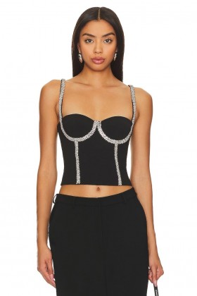  Damenoberteile | Lovers + Friends Cecilia Bustier-Top Schwarz