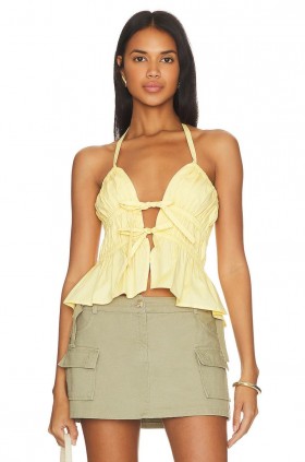  Damenoberteile | Lovers + Friends Dalia Top, Buttergelb