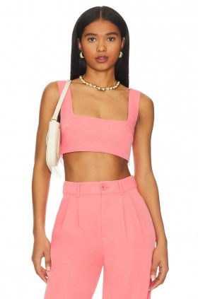  Damen-Tops | Lovers + Friends Sicily Crop Top Korallenrosa