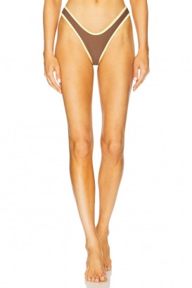  Damen-Badeanzüge & Strandkleider | Lovers + Friends Ayo Bottom Braun & Gelb