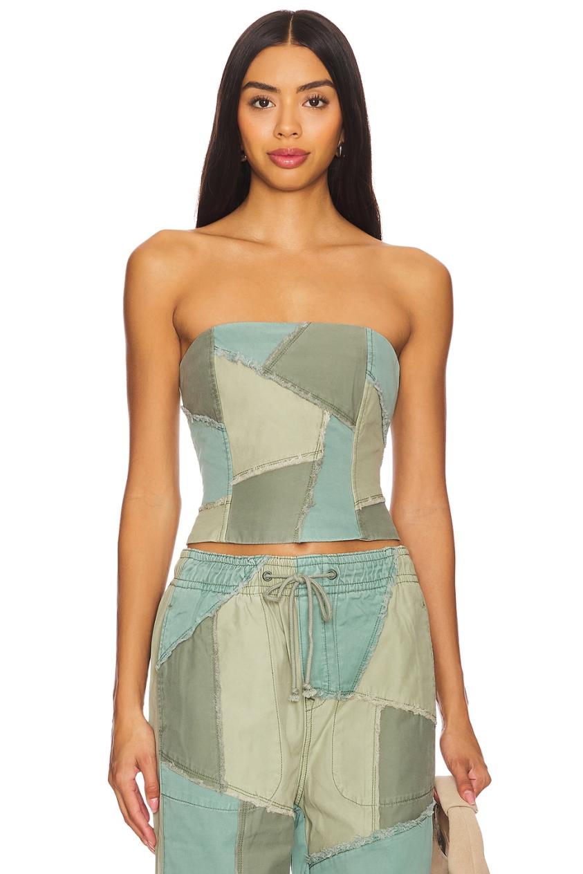 Women Denim | Lovers + Friends Nakita Corset Top Central Market